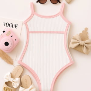 ✨ Body Blogueirinha ✨ Lindo e super confortável, em malha rosa e branca 💖 — perfeito para as meninas estilosas de 4 a 10 anos! 🩷 Disponível agora no site 👉 patopato.com.br 💕